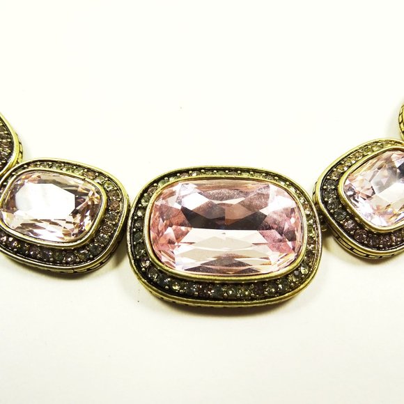 HEIDI DAUS Exquisite Elegance Light Pink Crystal Necklace & Earrings Set - Picture 4 of 12